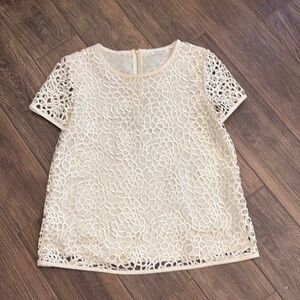 Calvin Klein lined lace top, size medium
